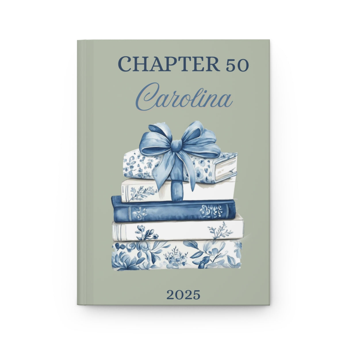 Custom Chapter 50 Birthday Journal Personalized Name Year Gift for Women Hardcover Keepsake for Mom Sister Friend Milestone Notebook