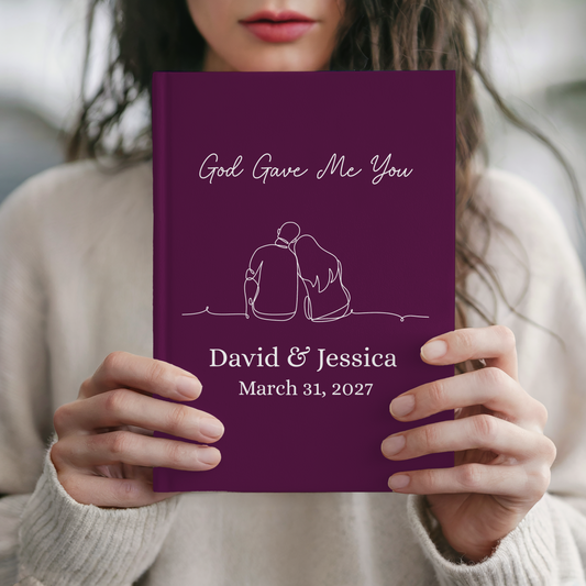 Christian Couple Journal - Personalized Wedding & Anniversary Gift
