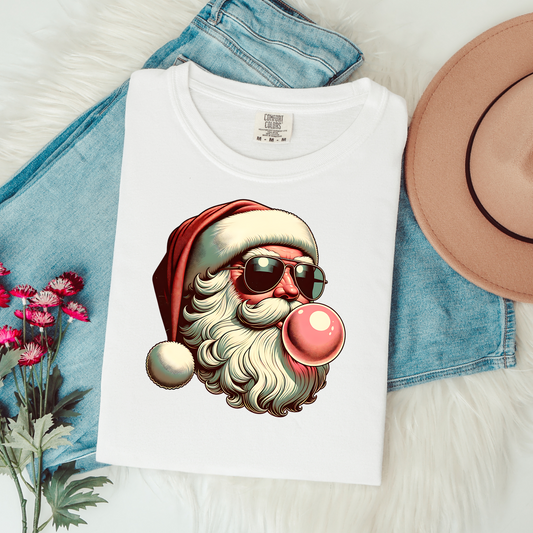 Christmas in July Shirt Funny Santa Shirt Thrifted Style Santa Tee Retro Santa Shirt Summer Christmas Shirt Comfort Colors Graphic Te