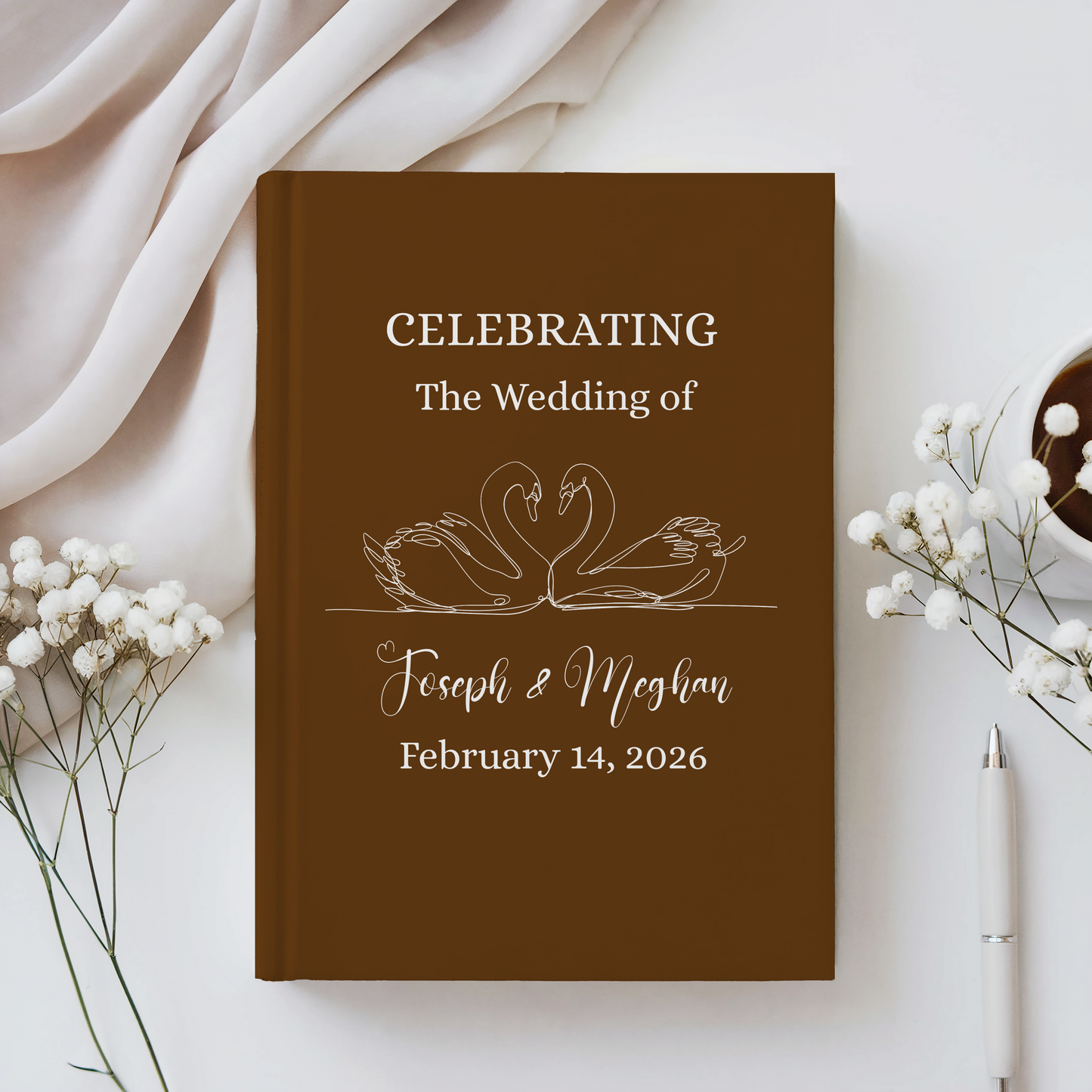 Engagement Gift Journal - Personalized Couple Keepsake Notebook