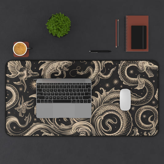 Artistic Dragon Desk Mat - Fantasy Gaming Desk Pad