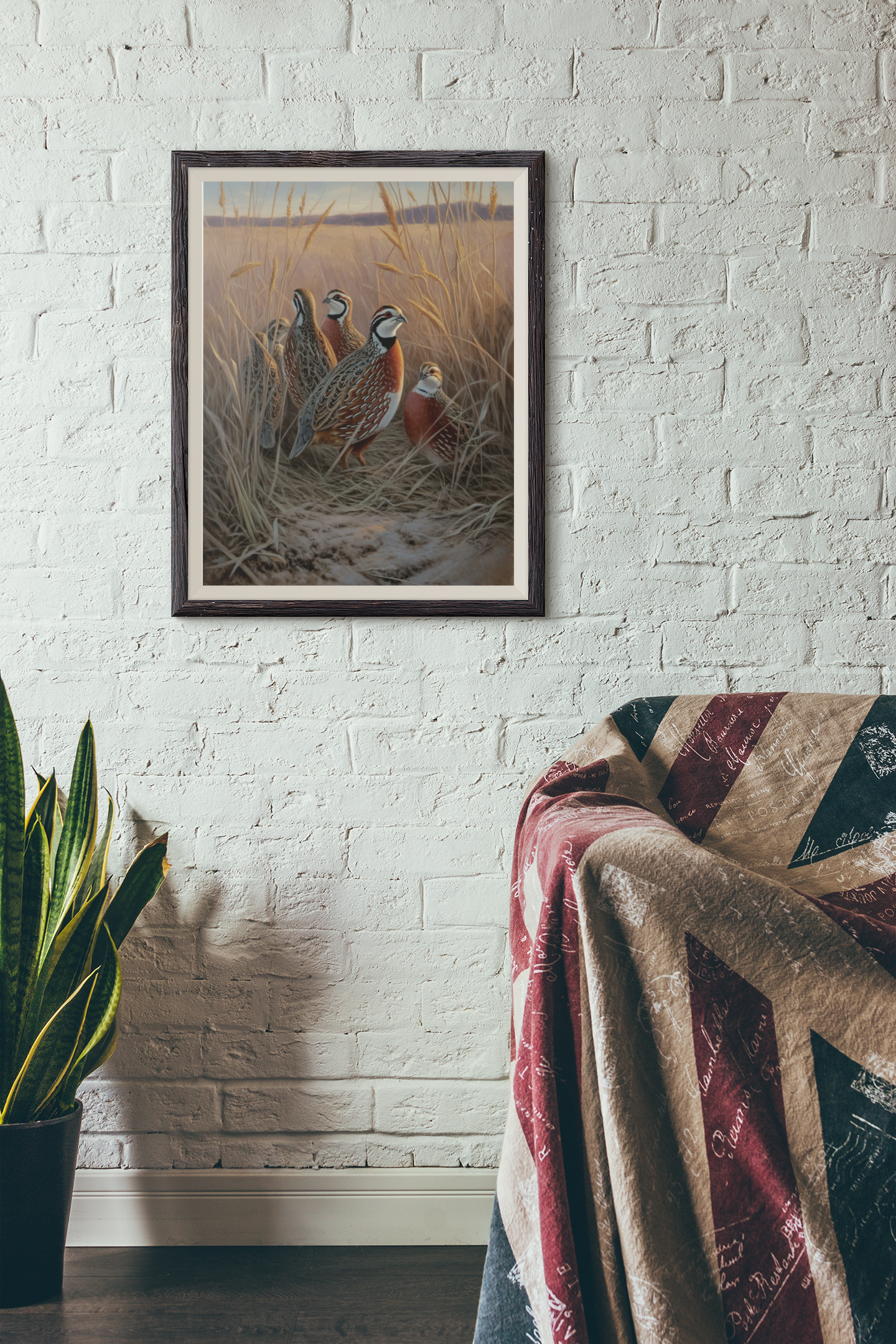 Quail Bird Lover Matte Vertical Poster — Quail Wall Art for Nature Lovers