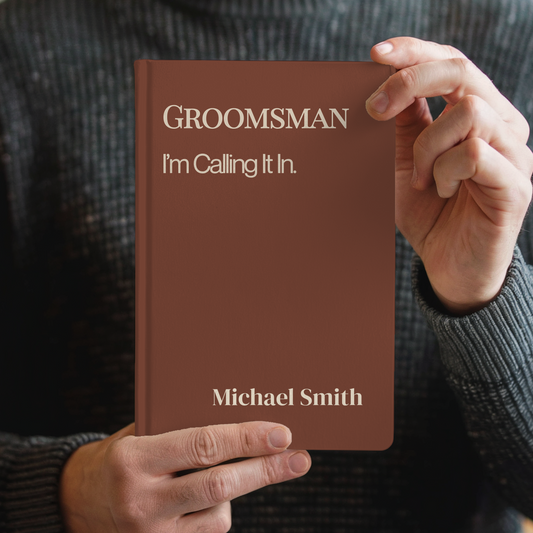 Personalized Groomsman Proposal Journal Funny Groomsman Gift Bachelor Party Notebook Custom Wedding Party Keepsake for Him