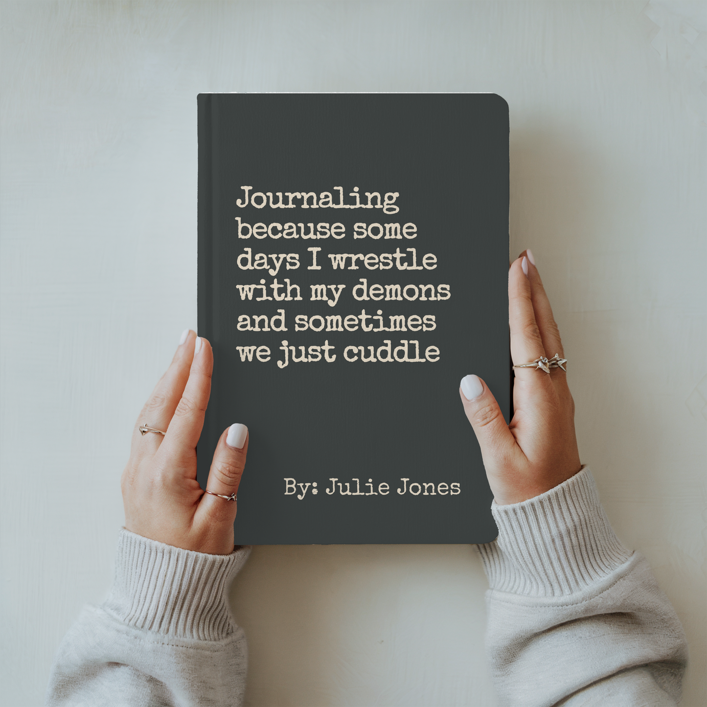 Custom ADHD Journal Funny Mental Health Notebook Personalized Gift for Adults