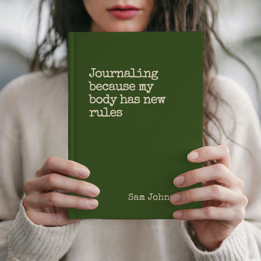 Custom Health Journal for Life Changes Symptom Tracking Notebook for Menopause Chronic Illness Cancer IBS Lupus Crohns