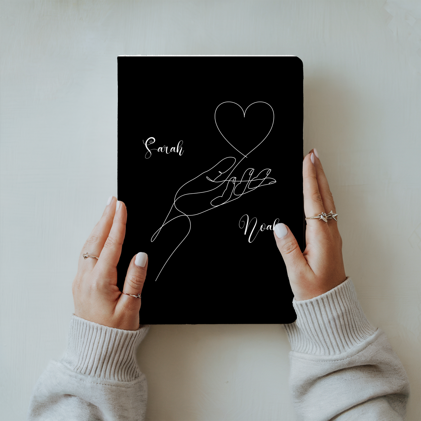 Custom Hardcover Journal - Unique Sketch Design Notebook