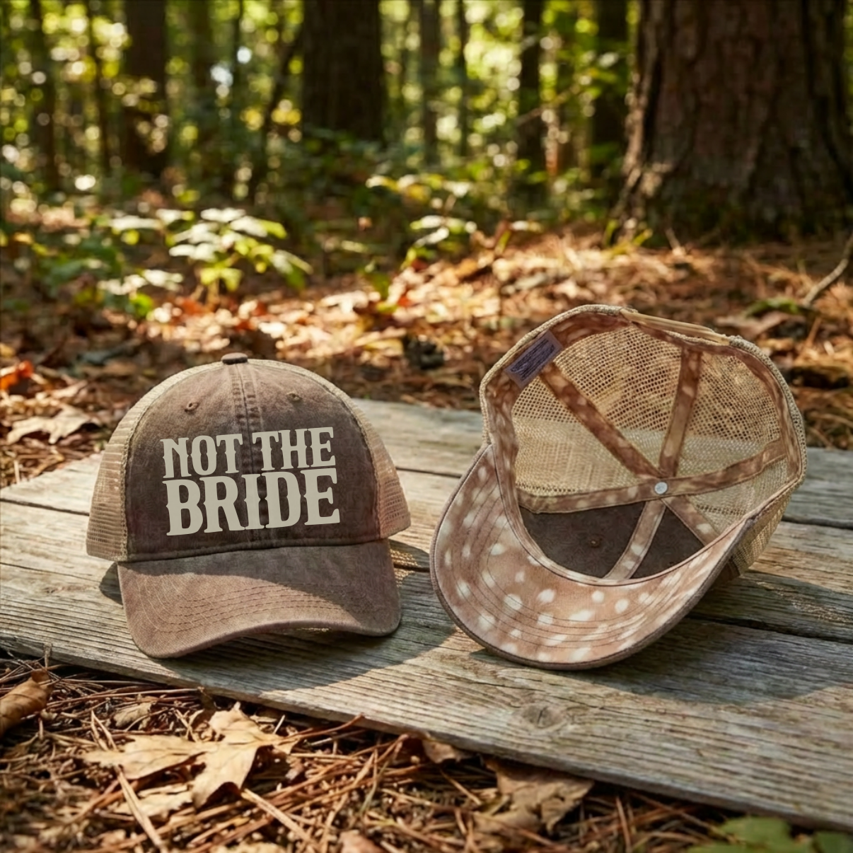 Western Bride Hat for Bachelorette Party Cowgirl Bridal Shower Gift Ponytail Mesh Back Cap Country Bach Weekend Outfit