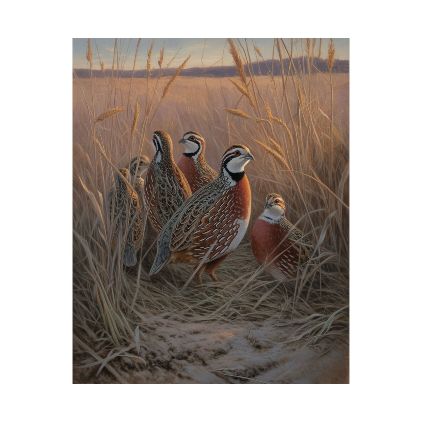 Quail Bird Lover Matte Vertical Poster — Quail Wall Art for Nature Lovers