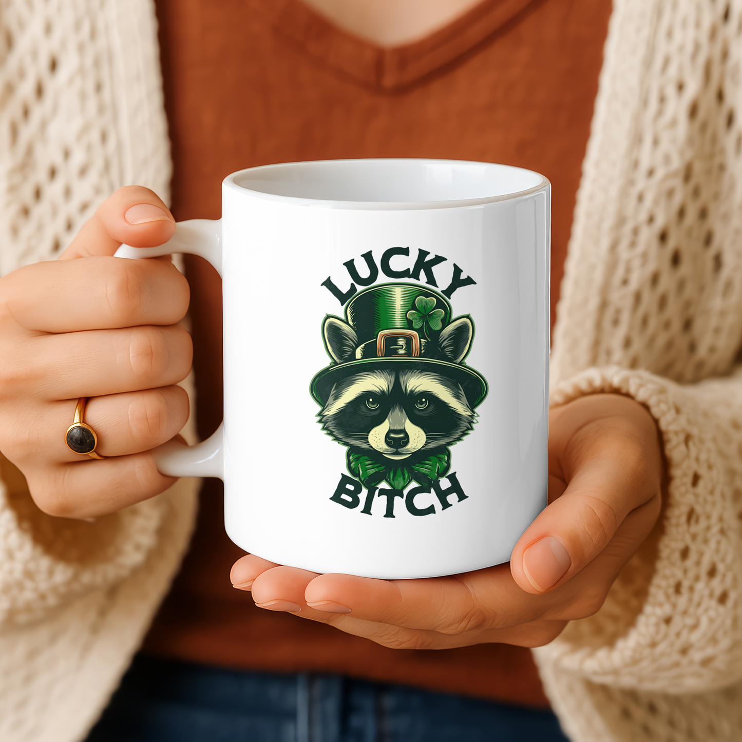 Personalized St Patricks Day Coworker Gift Funny Coffee Mug Custom Office Retirement Gift