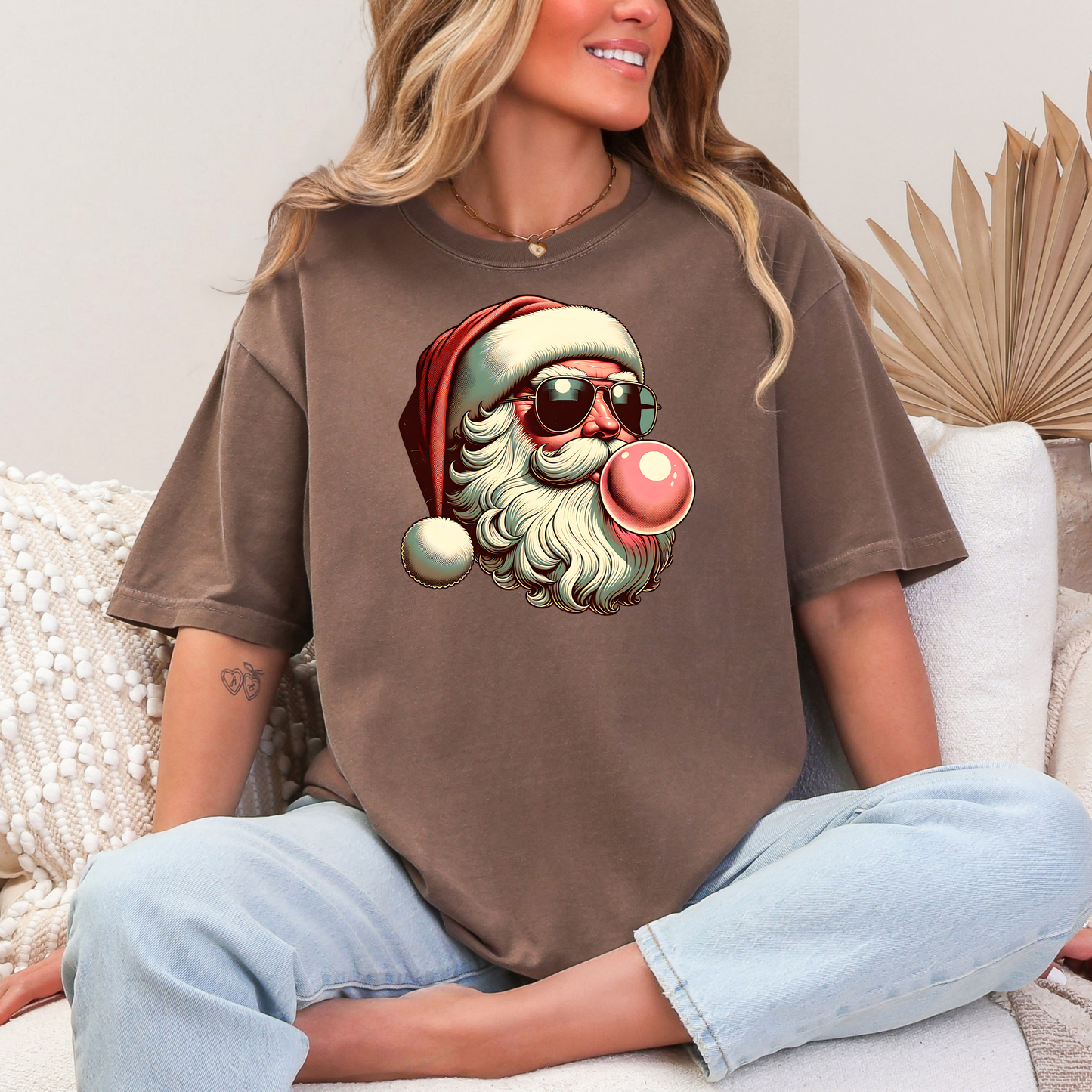 Christmas in July Shirt Funny Santa Shirt Thrifted Style Santa Tee Retro Santa Shirt Summer Christmas Shirt Comfort Colors Graphic Te