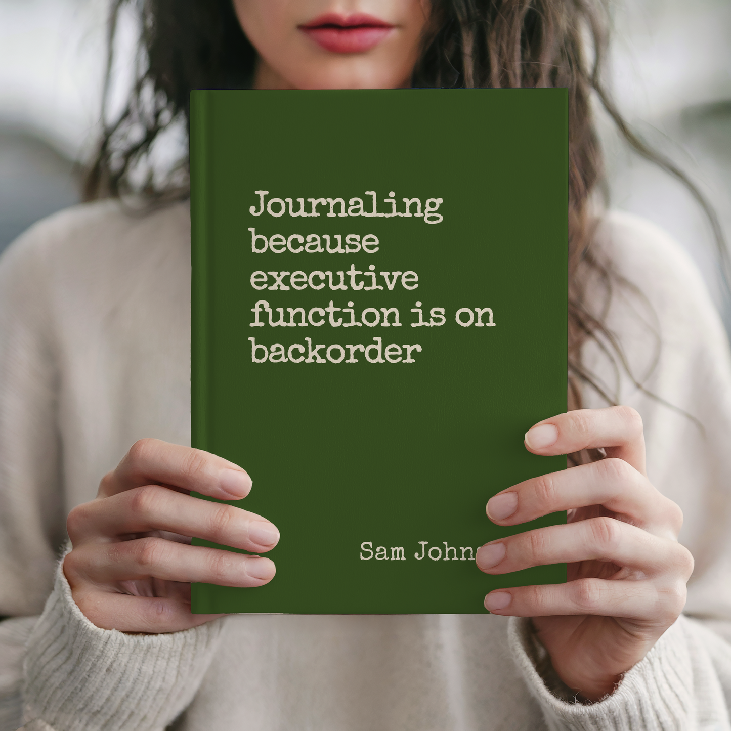 ADHD Journal for Adults Funny Mental Health Notebook Gift for Overstimulated Minds Executive Function Support Journal