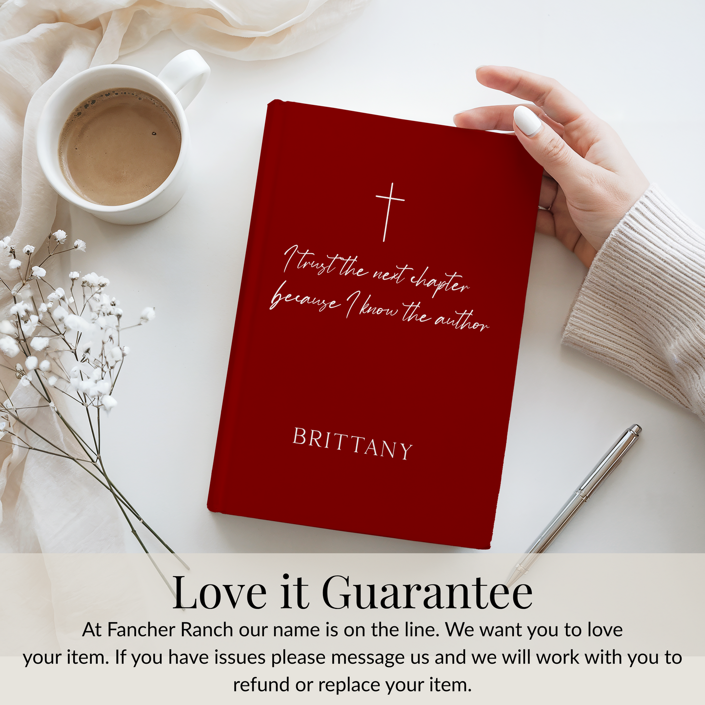 Prayer Journal for Mom Personalized Christian Journal Mothers Day Gift Bible Study Notebook Custom Faith Journal Gift for Christian Woman