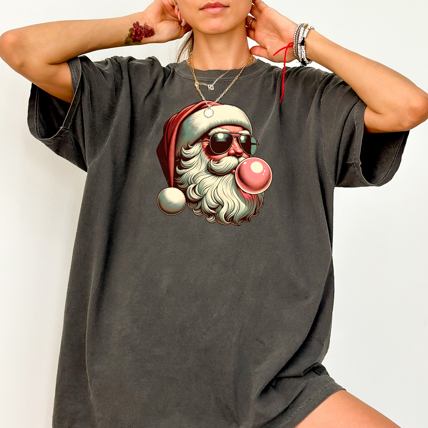 Christmas in July Shirt Funny Santa Shirt Thrifted Style Santa Tee Retro Santa Shirt Summer Christmas Shirt Comfort Colors Graphic Te