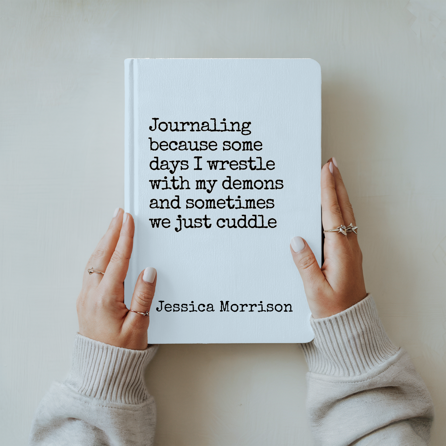 Custom ADHD Journal Funny Mental Health Notebook Personalized Gift for Adults