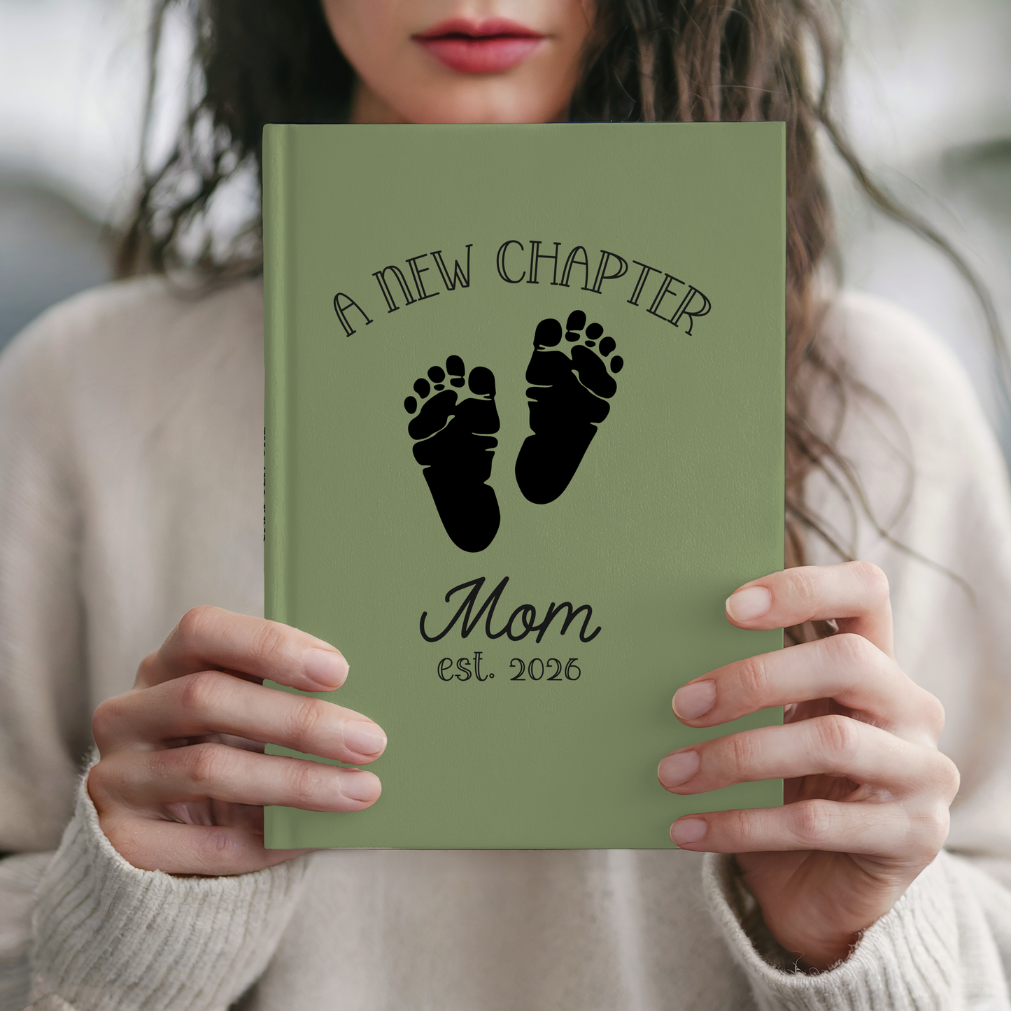 Personalized New Mom Journal Gift Custom Mommy Notebook Baby Shower Gift First Mothers Day Gift