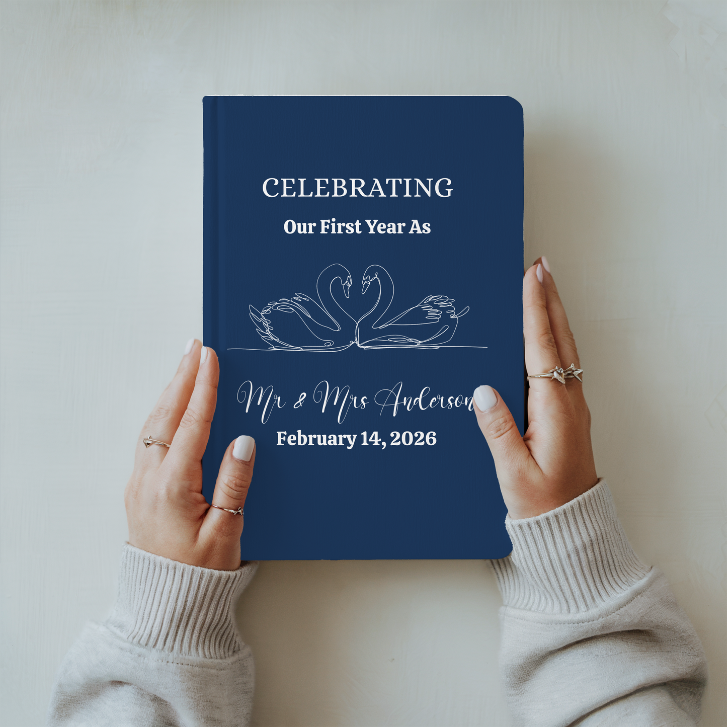 Engagement Gift Journal - Personalized Couple Keepsake Notebook