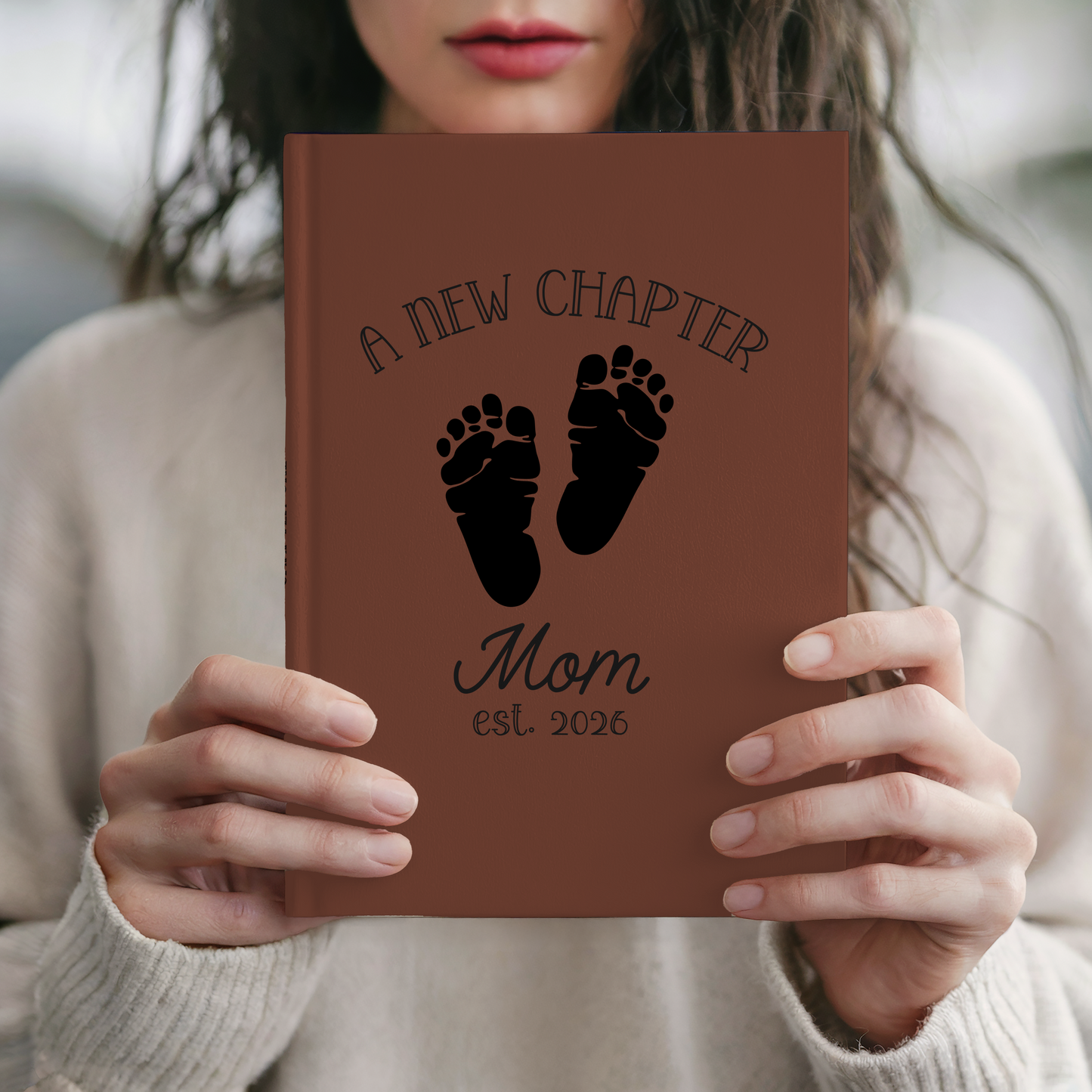Personalized New Mom Journal Gift Custom Mommy Notebook Baby Shower Gift First Mothers Day Gift
