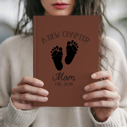 Personalized New Mom Journal Gift Custom Mommy Notebook Baby Shower Gift First Mothers Day Gift