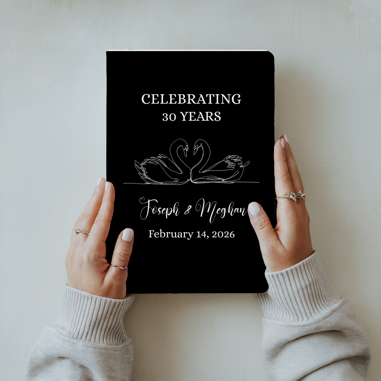 Engagement Gift Journal - Personalized Couple Keepsake Notebook