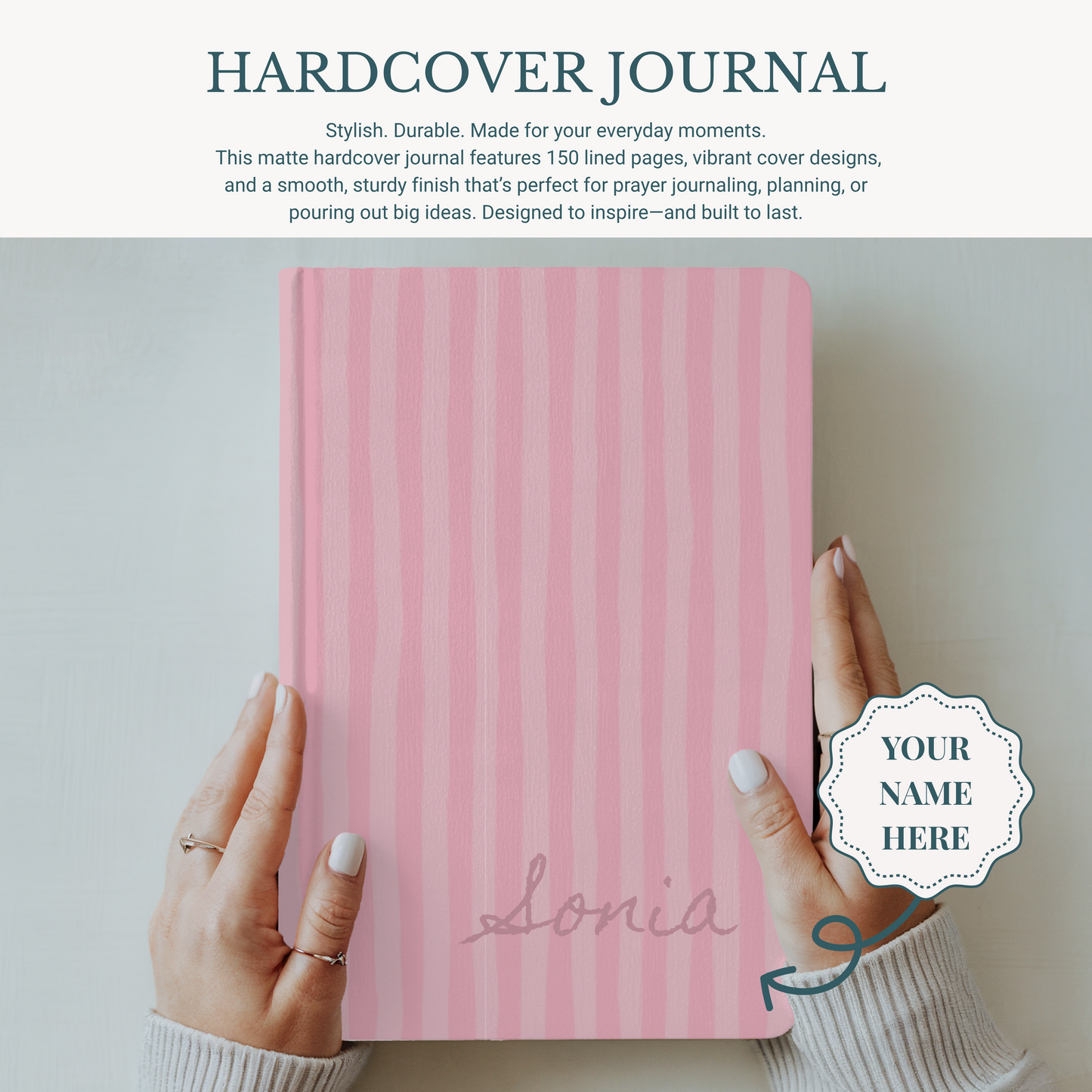 13th Birthday Journal Personalized Teen Memory Book Custom Name Gift for Girl