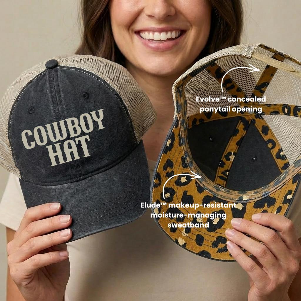 Western Trucker Hat for Women Ponytail Cap Country Mom Gift Feral Farm Life Cowgirl Hunting Homestead Hat