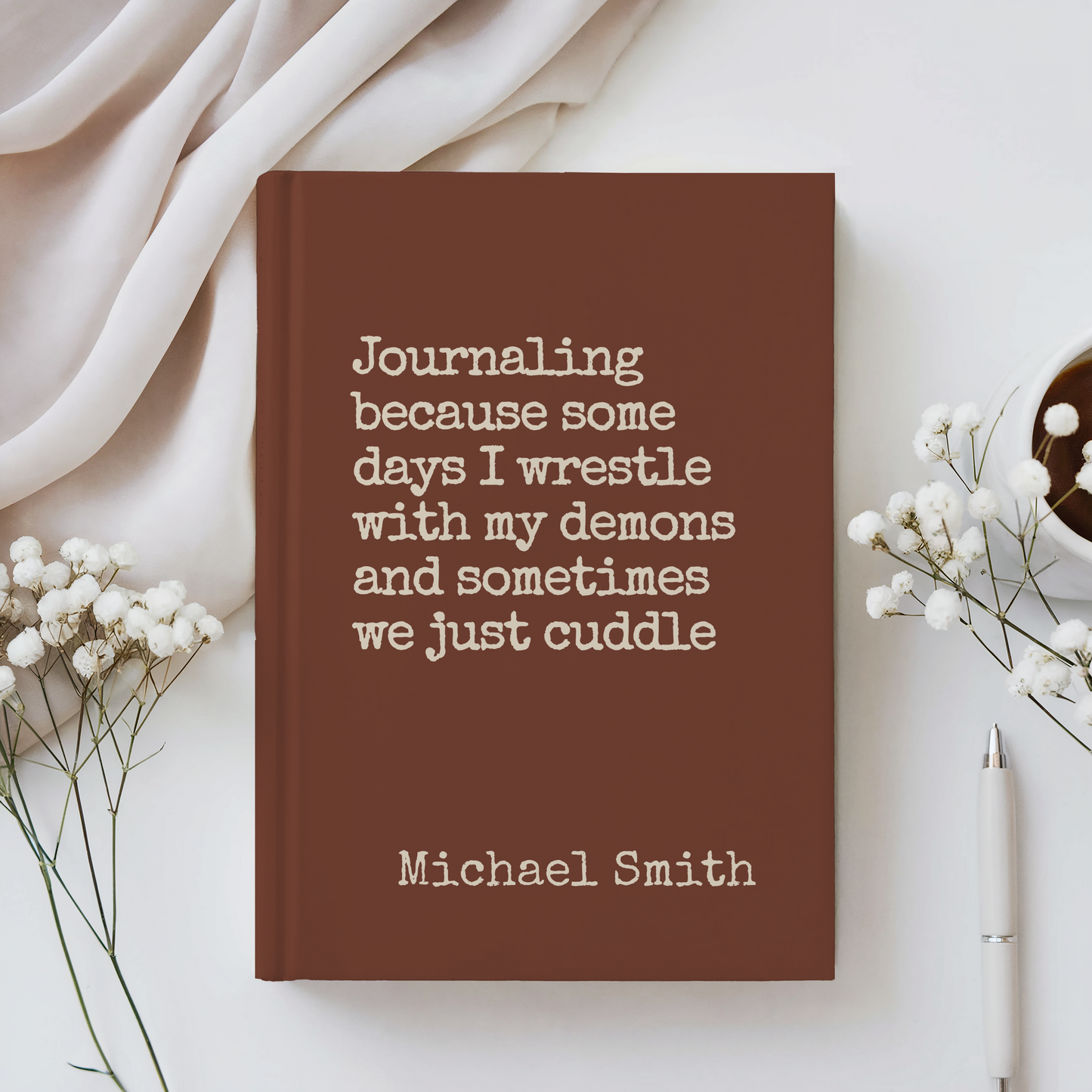 Custom ADHD Journal Funny Mental Health Notebook Personalized Gift for Adults