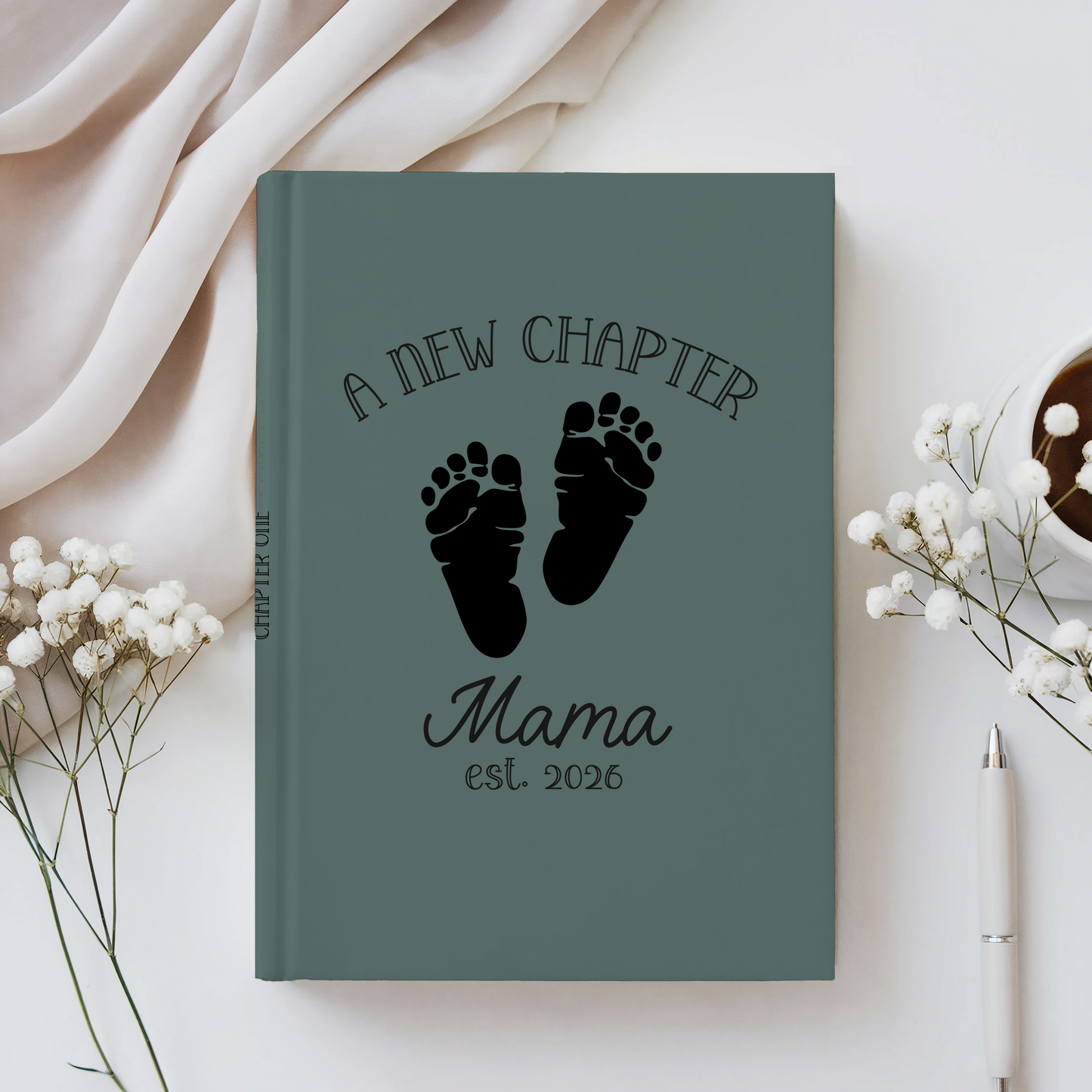 Personalized New Mom Journal Gift Custom Mommy Notebook Baby Shower Gift First Mothers Day Gift