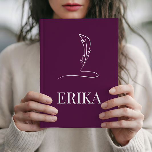 Custom Matte Hardcover Journal, Personal Writing Notebook, Unique Gifts for Writers, Artistic Journal, Lined Writing Journal, Handmade