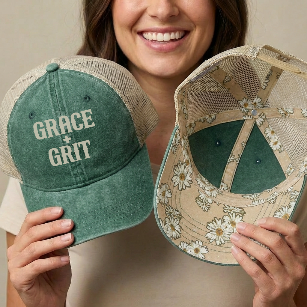 Western Cowgirl Trucker Hat Hide Your Crazy Not My First Rodeo Grace Grit Ponytail Hat Country Concert Hat Cowgirl Gift Ranch Girl Hat