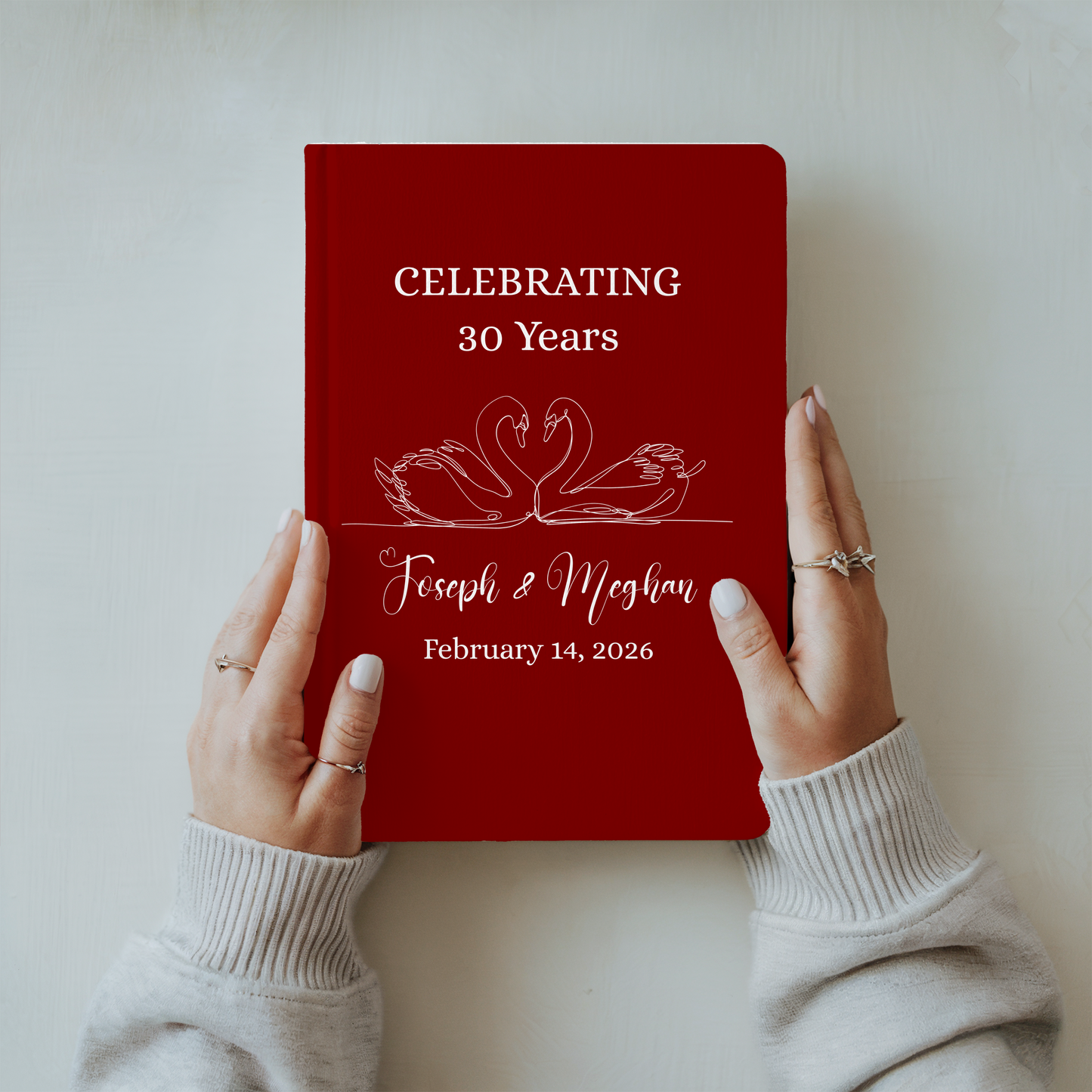 Engagement Gift Journal - Personalized Couple Keepsake Notebook