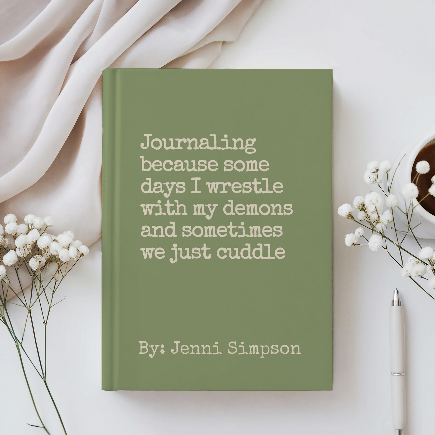Custom ADHD Journal Funny Mental Health Notebook Personalized Gift for Adults