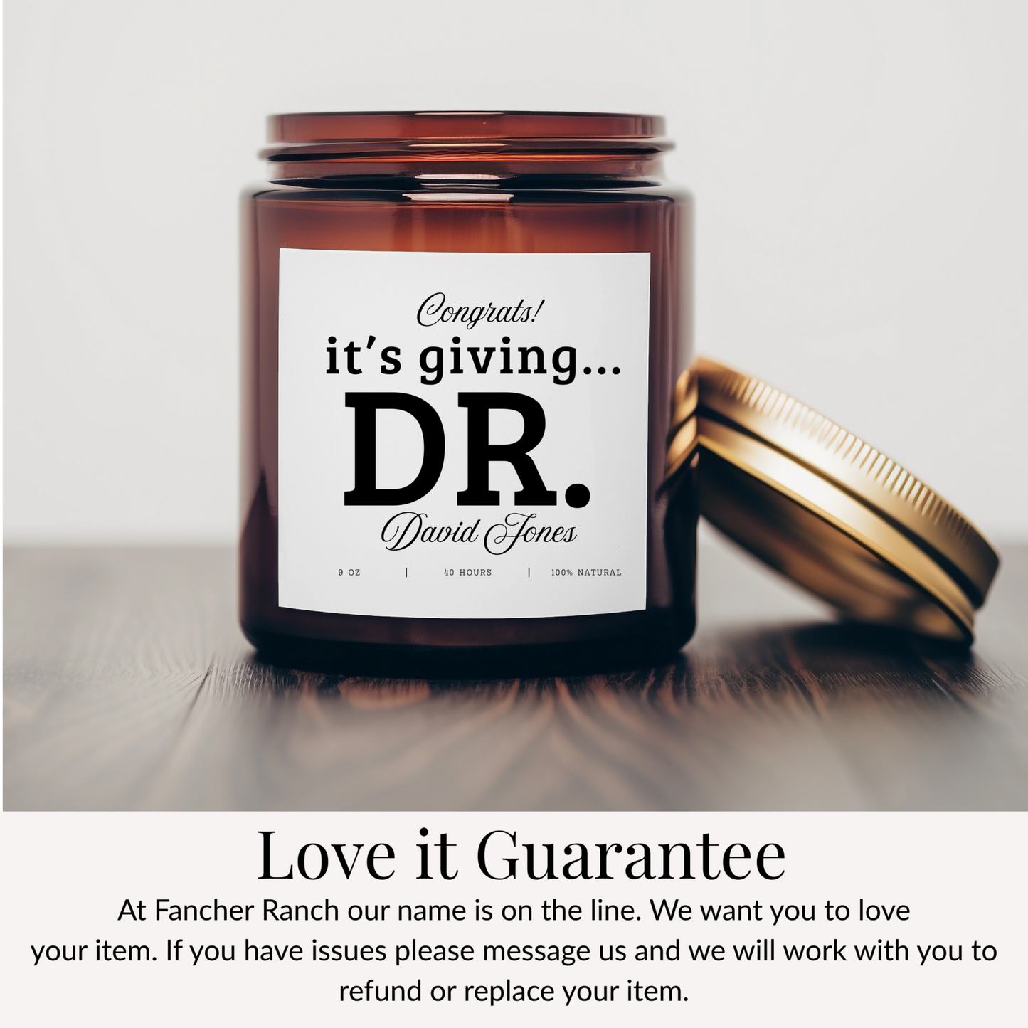PhD Graduation Gift Candle Its Giving Dr Doctorate Graduation Gift for New Doctor Minimalist Grad Party Gift for Her or Him