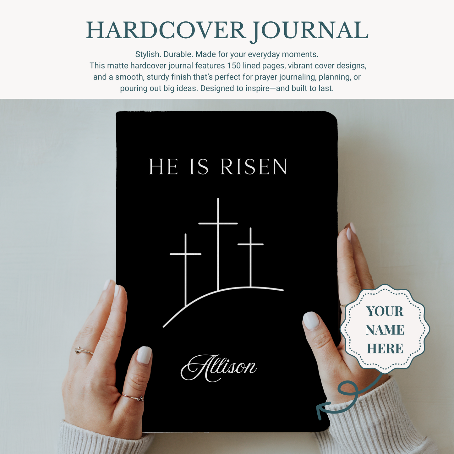 Personalized Prayer Journal for Christian Mom Easter Gift Bible Study Journal Faith Notebook Christian Gift for Mom Mothers Day Gift