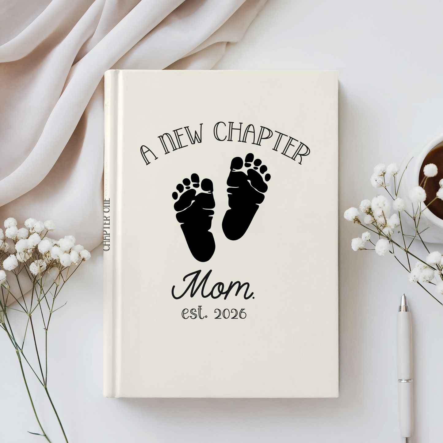 Personalized New Mom Journal Gift Custom Mommy Notebook Baby Shower Gift First Mothers Day Gift