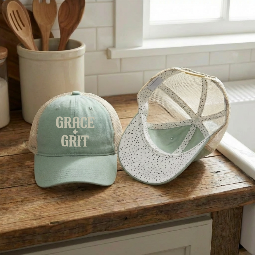 Western Cowgirl Trucker Hat Hide Your Crazy Not My First Rodeo Grace Grit Ponytail Hat Country Concert Hat Cowgirl Gift Ranch Girl Hat