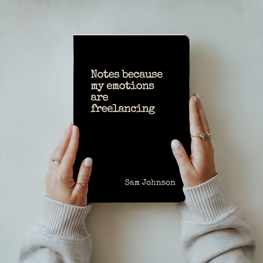 Personalized Funny Mental Health Journal Anxiety Self Care Notebook Gift for Him or Her