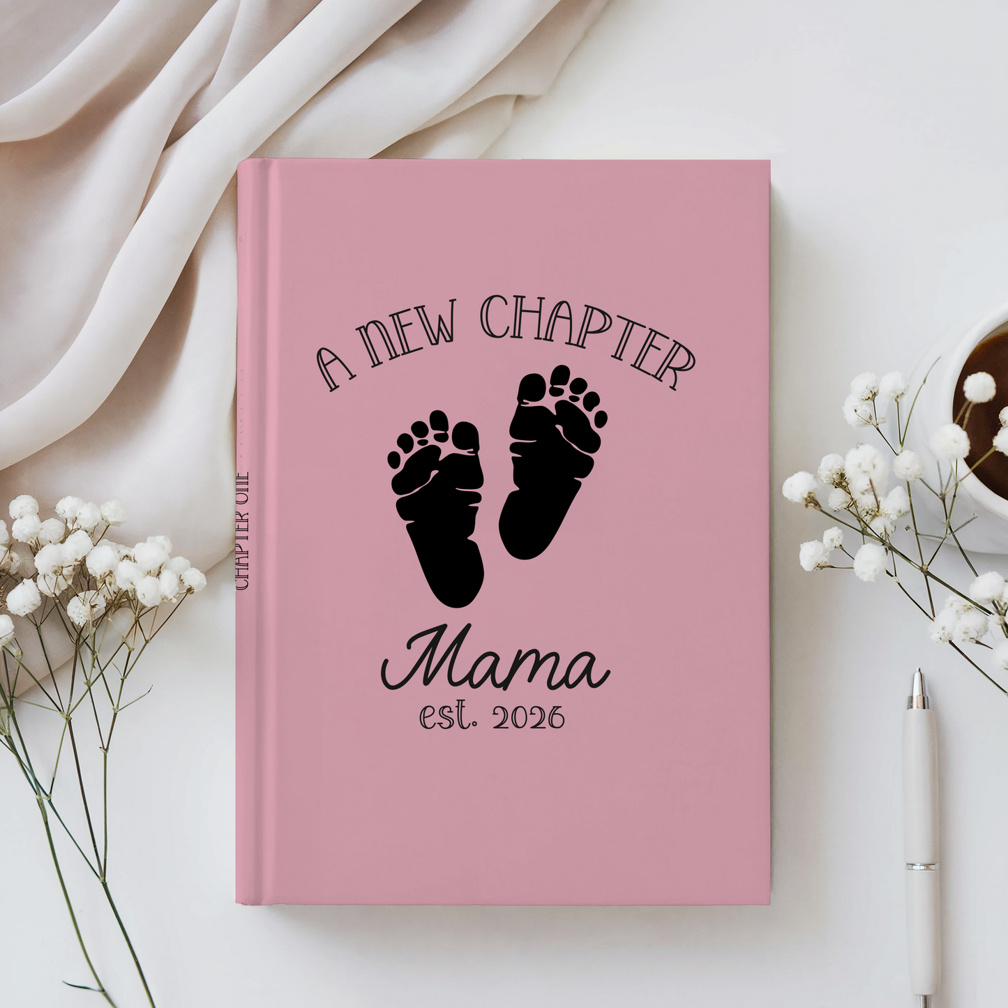 Personalized New Mom Journal Gift Custom Mommy Notebook Baby Shower Gift First Mothers Day Gift