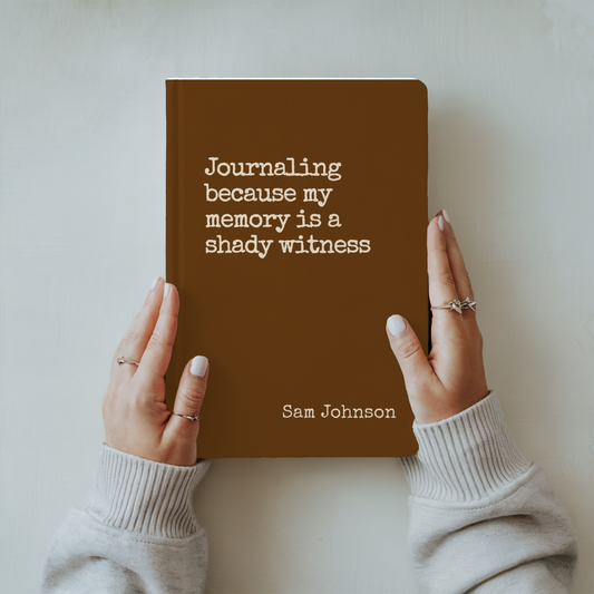 Personalized Funny Mental Health Journal Anxiety Notebook Sarcastic Self Care Gift for Him or Her