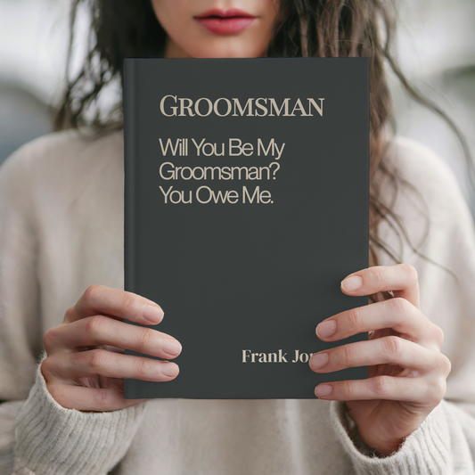 Personalized Groomsman Proposal Gift Funny Groomsman Notebook Will You Be My Groomsman Wedding Party Proposal Gift Best Man Gift From Groom