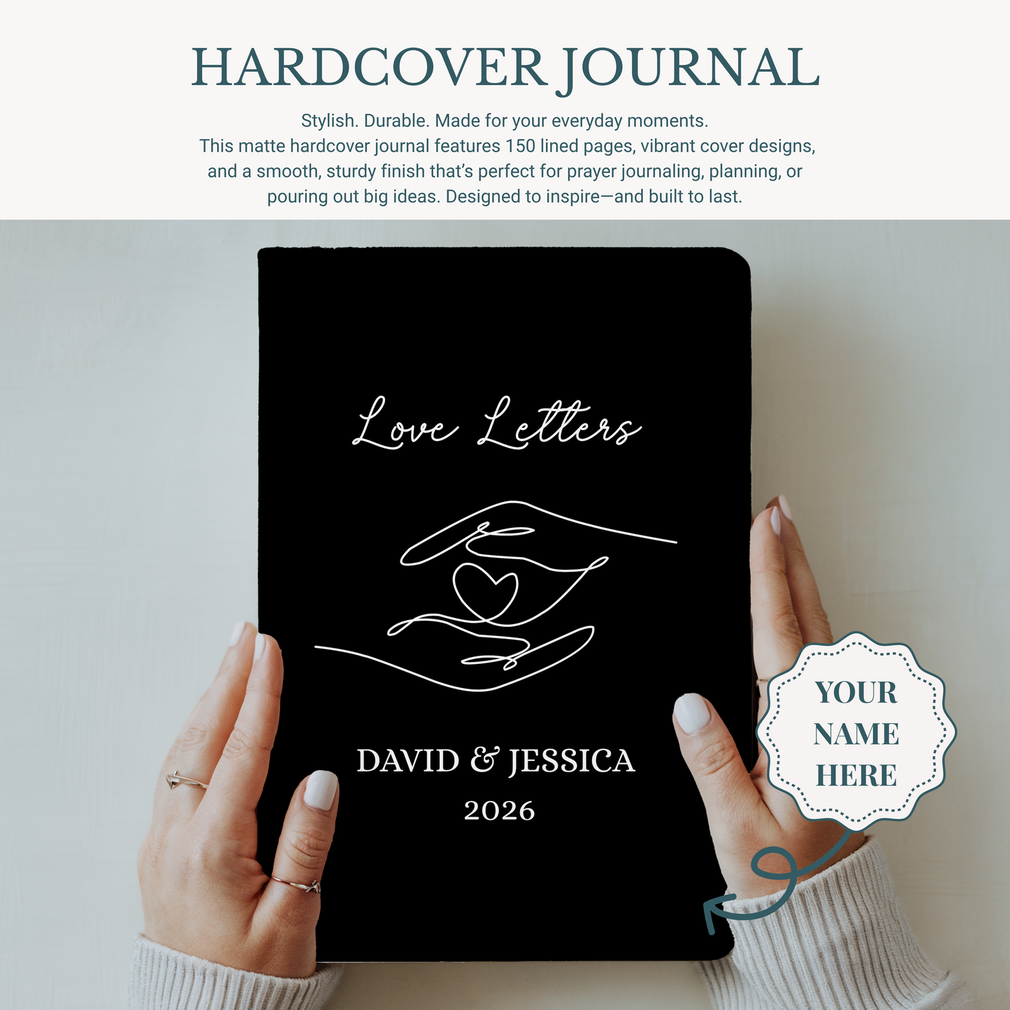 Couple Journal - Personalized Anniversary & Wedding Gift