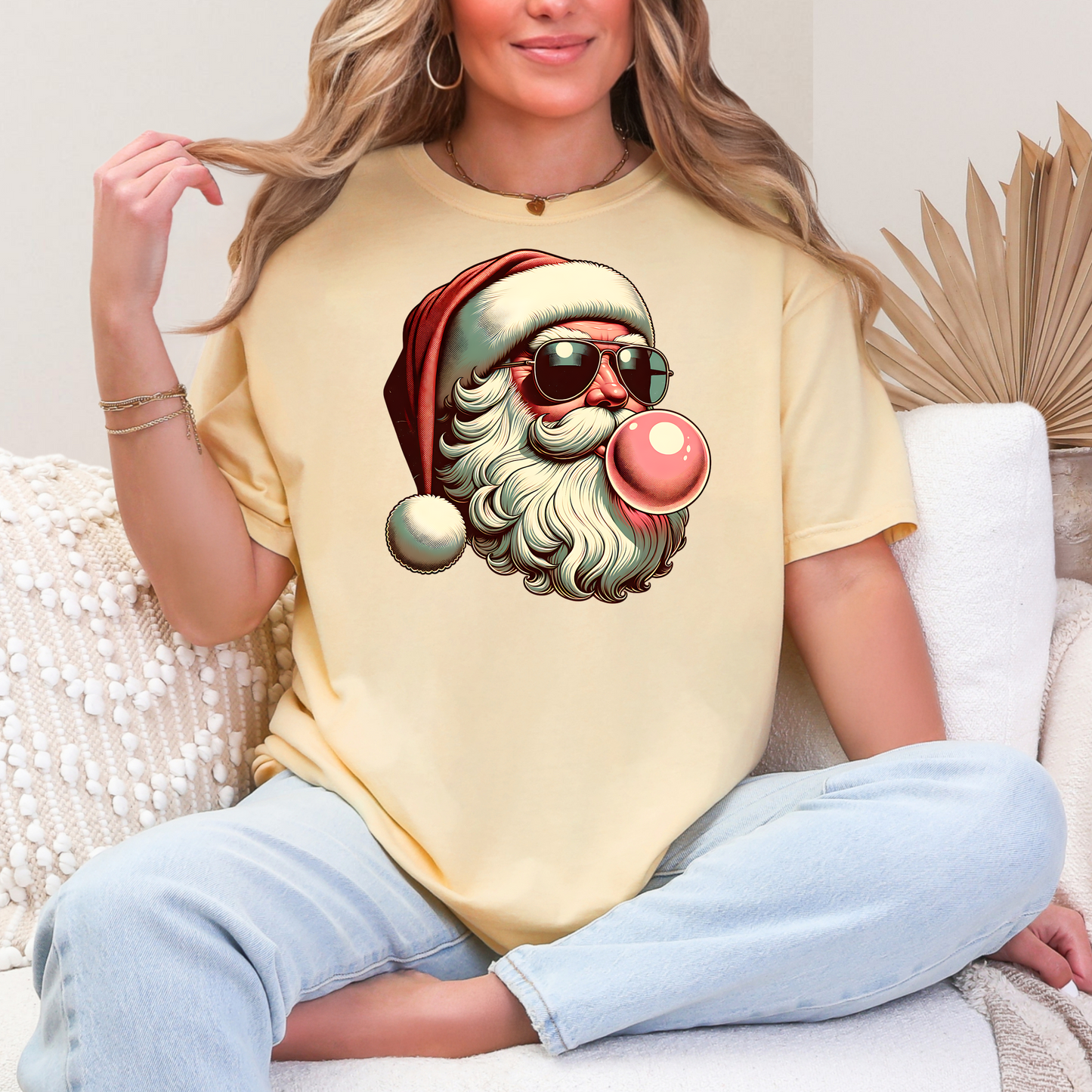 Christmas in July Shirt Funny Santa Shirt Thrifted Style Santa Tee Retro Santa Shirt Summer Christmas Shirt Comfort Colors Graphic Te