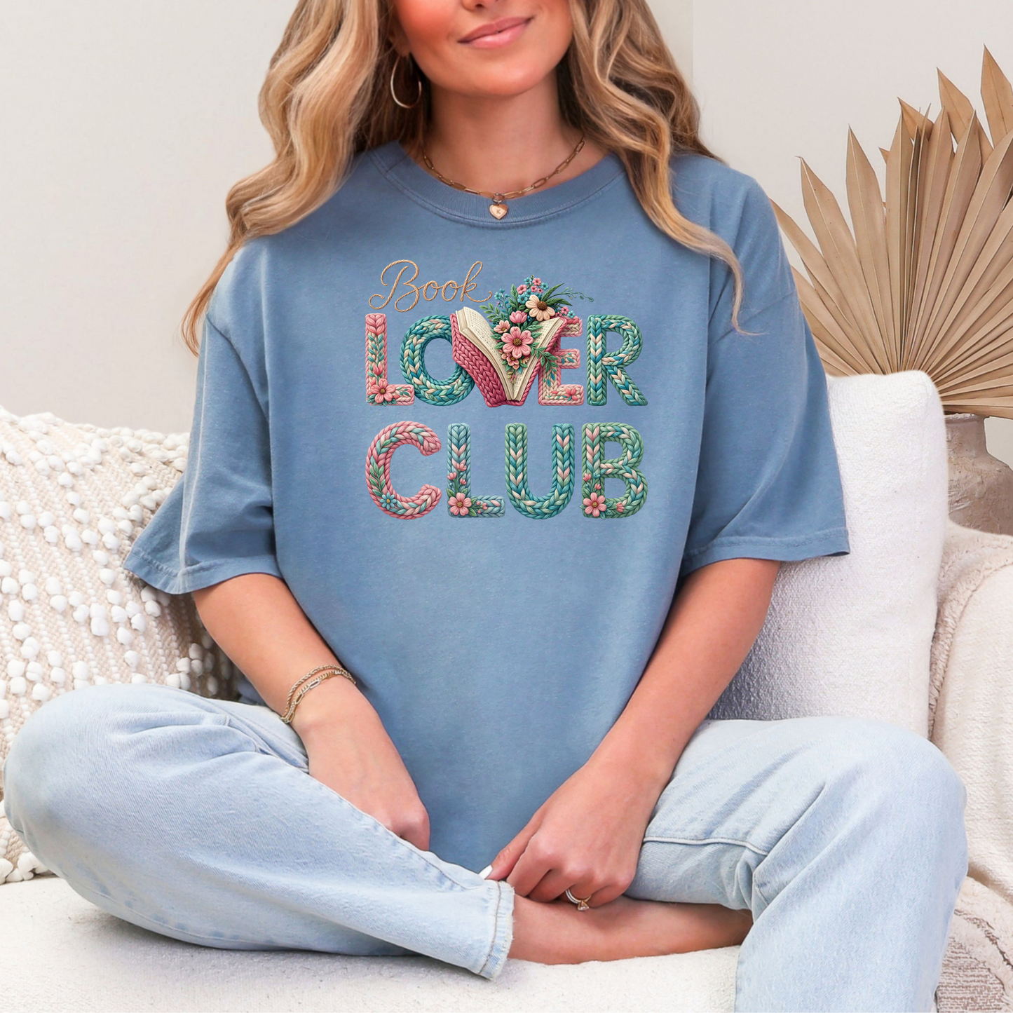 Book Lover Shirt Comfort Colors Floral Book Lover Tee Printed Design Not Embroidered Reader Gift Book Club Shirt Gift for Women