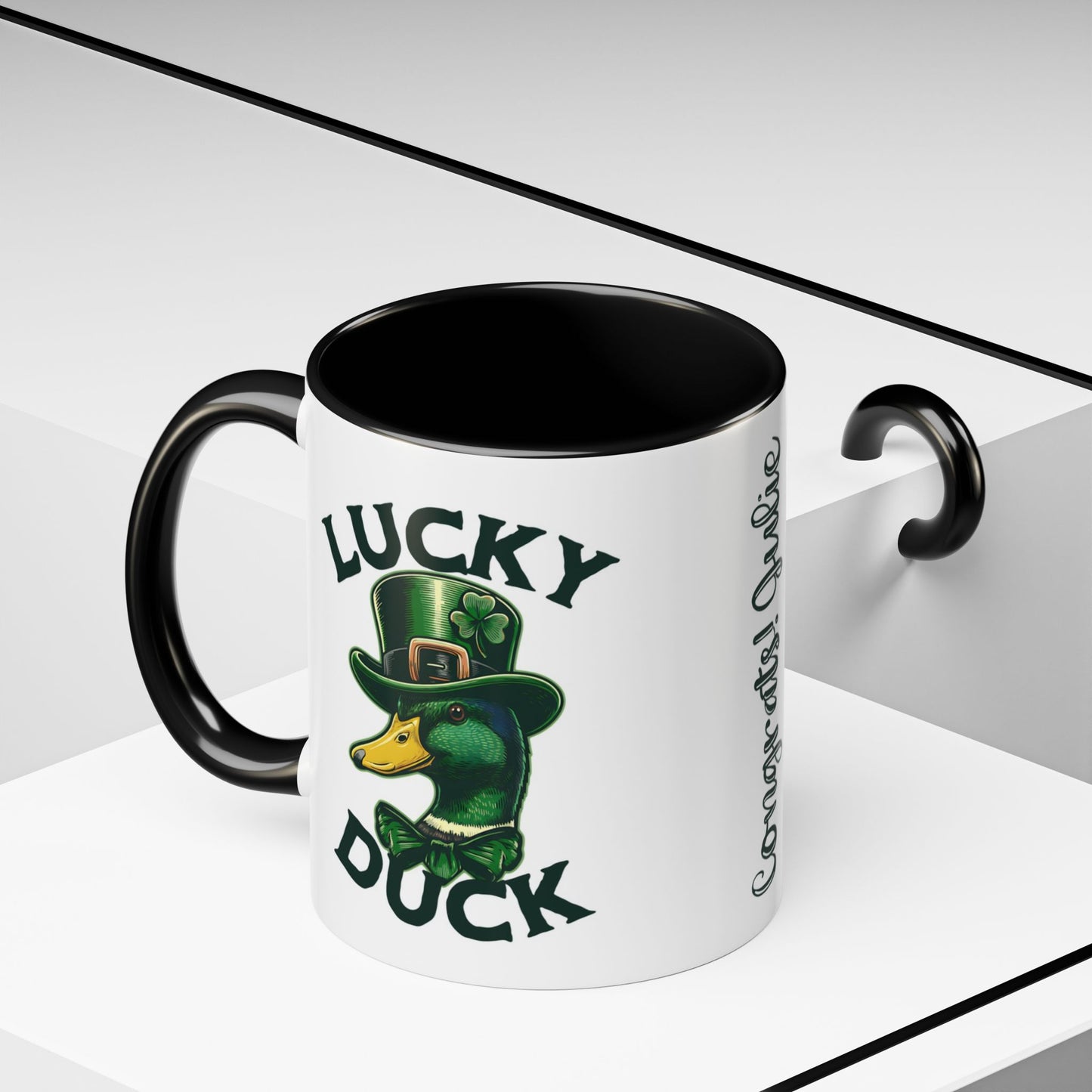Personalized St Patricks Day Coworker Gift Funny Coffee Mug Custom Office Retirement Gift