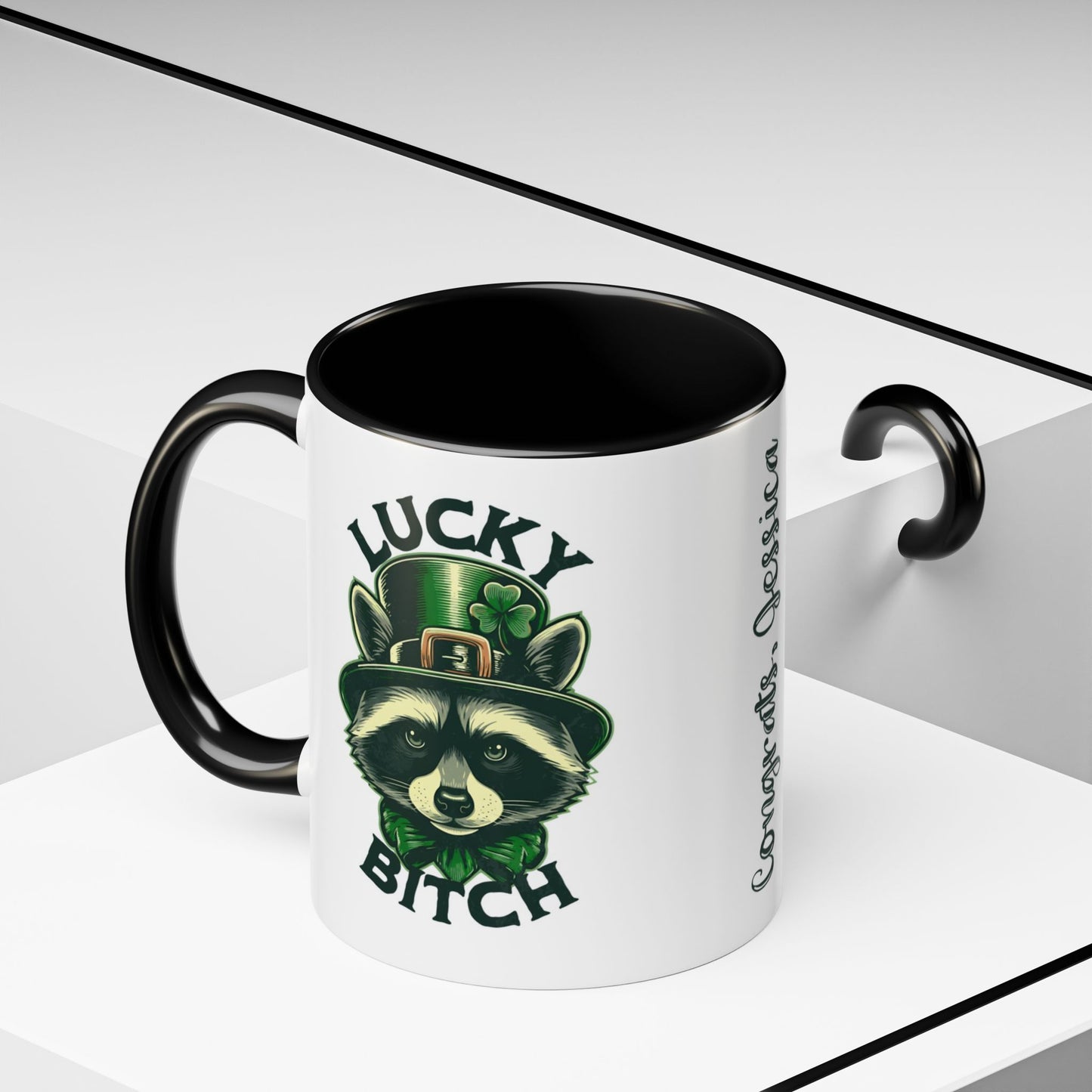 Personalized St Patricks Day Coworker Gift Funny Coffee Mug Custom Office Retirement Gift