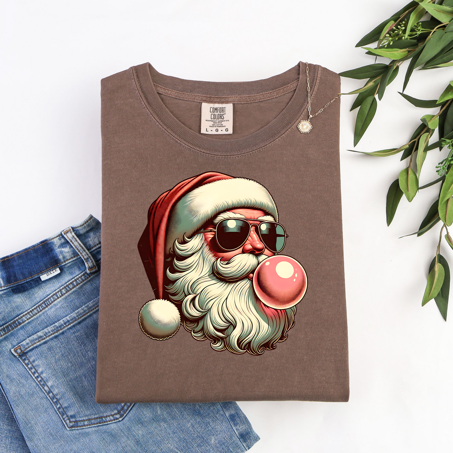 Christmas in July Shirt Funny Santa Shirt Thrifted Style Santa Tee Retro Santa Shirt Summer Christmas Shirt Comfort Colors Graphic Te