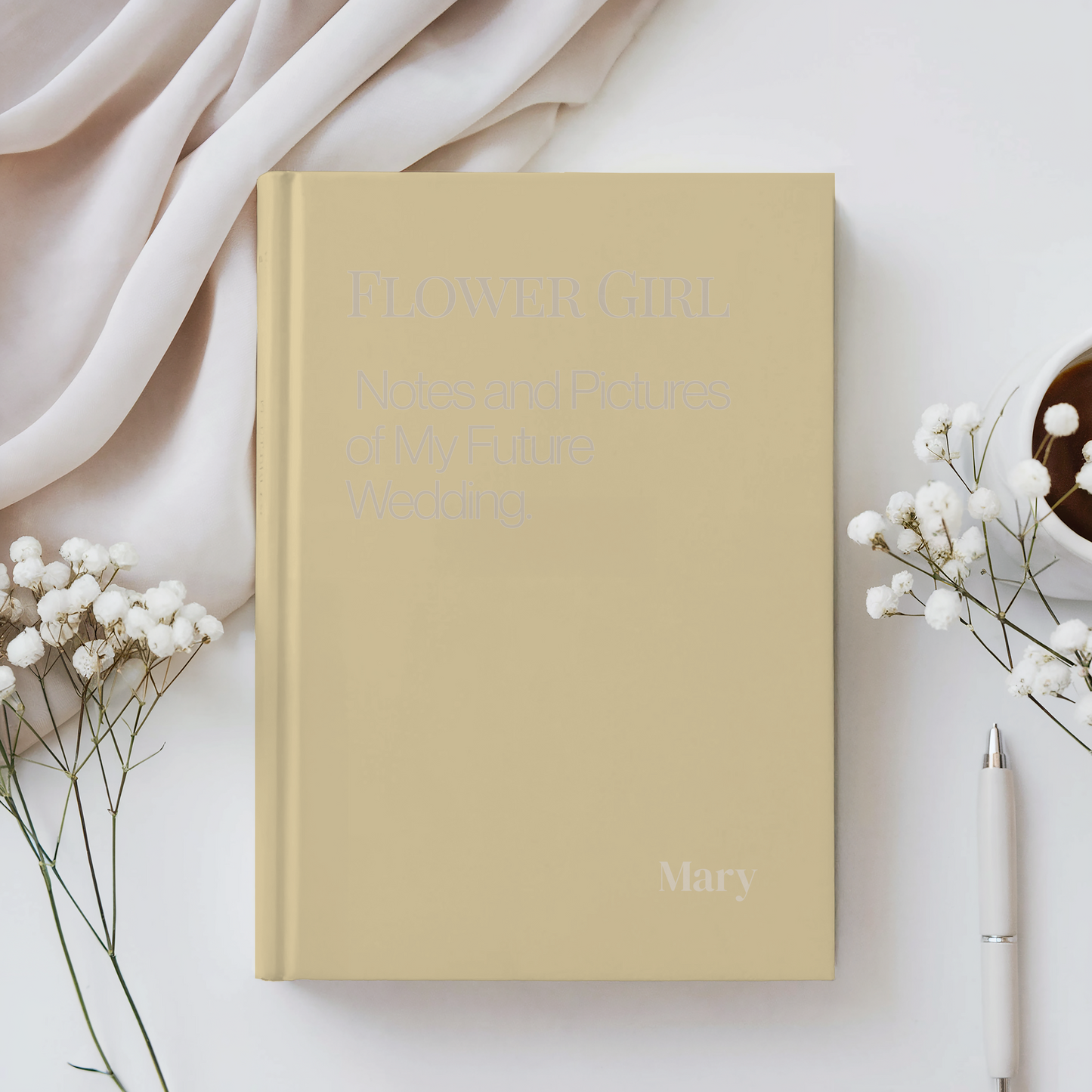 Flower Girl Journal Personalized Wedding Gift for Flower Girl Wedding Activity Book for Kids Flower Girl Proposal Gift Custom Name Journal