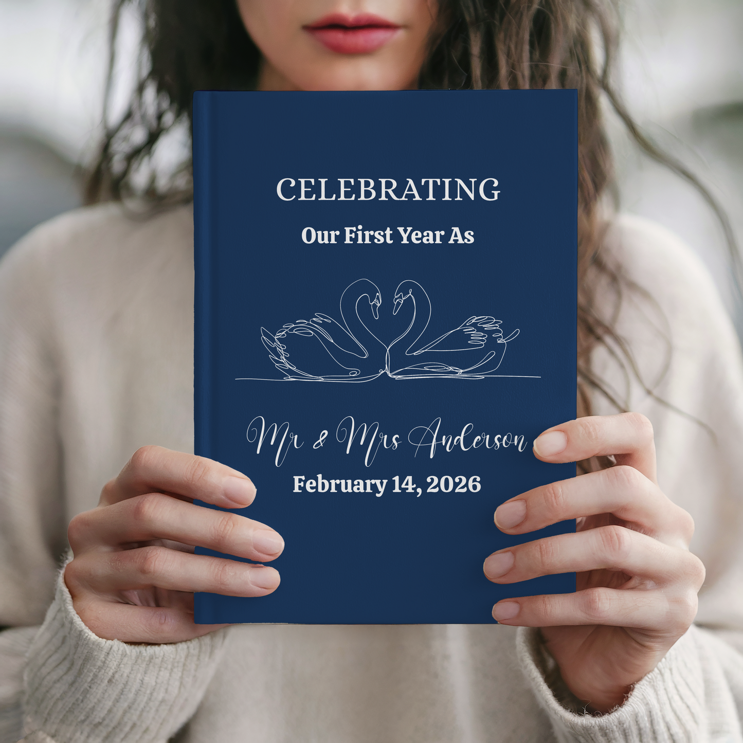 Engagement Gift Journal - Personalized Couple Keepsake Notebook