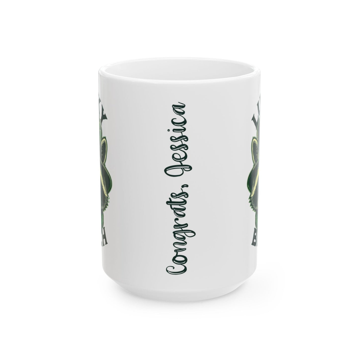 Personalized St Patricks Day Coworker Gift Funny Coffee Mug Custom Office Retirement Gift