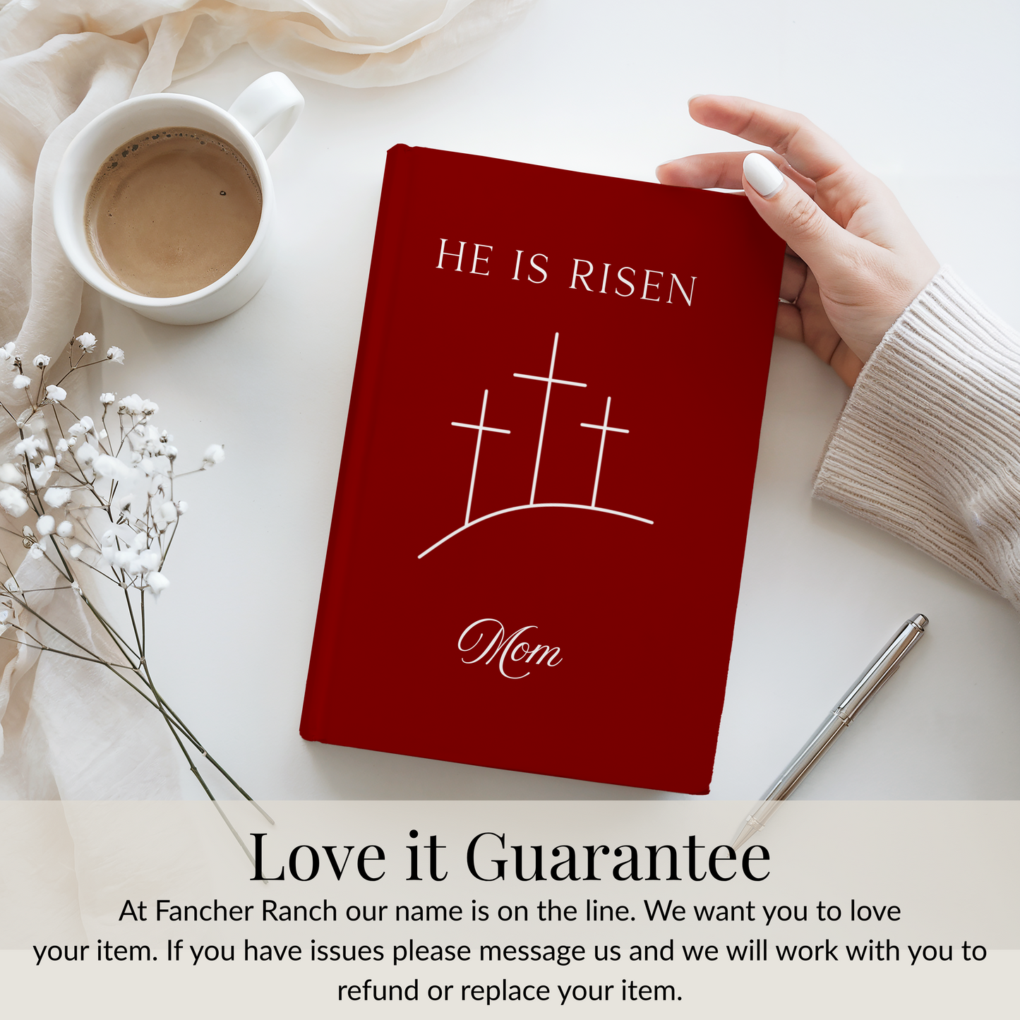 Personalized Prayer Journal for Christian Mom Easter Gift Bible Study Journal Faith Notebook Christian Gift for Mom Mothers Day Gift