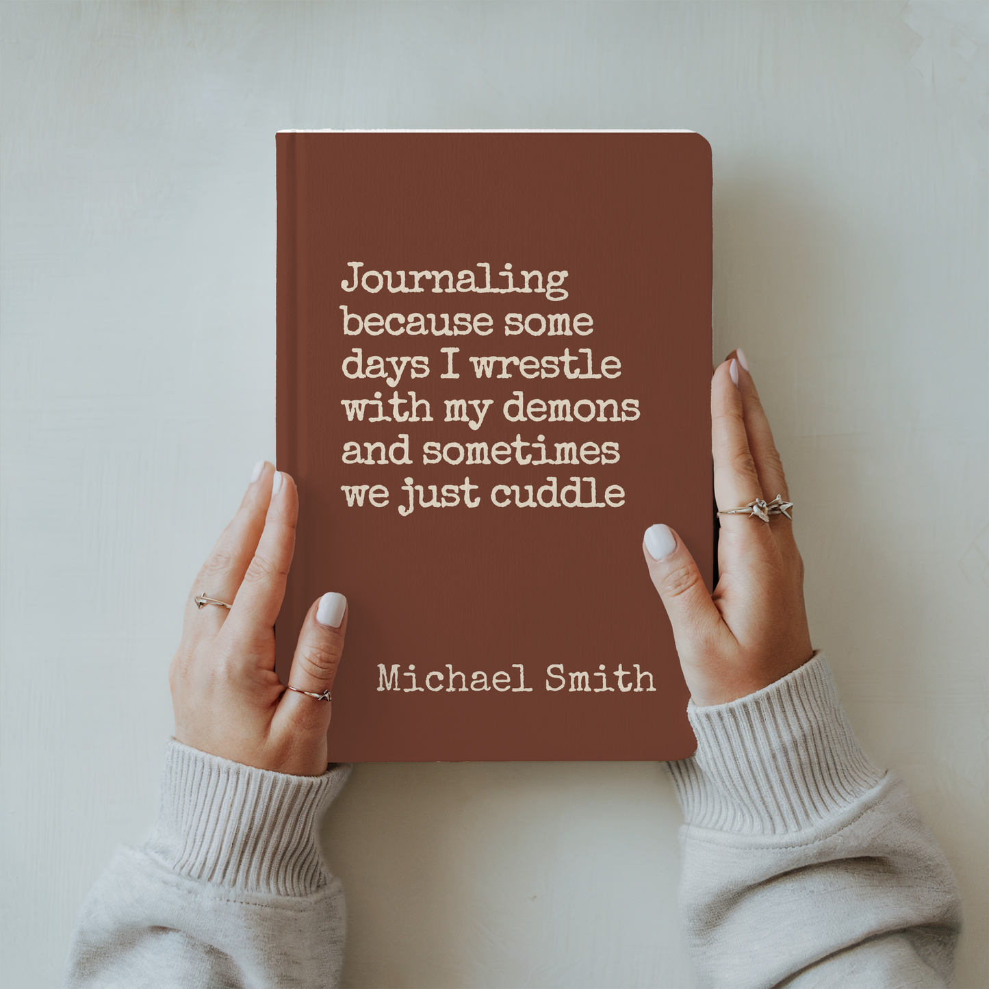 Custom ADHD Journal Funny Mental Health Notebook Personalized Gift for Adults